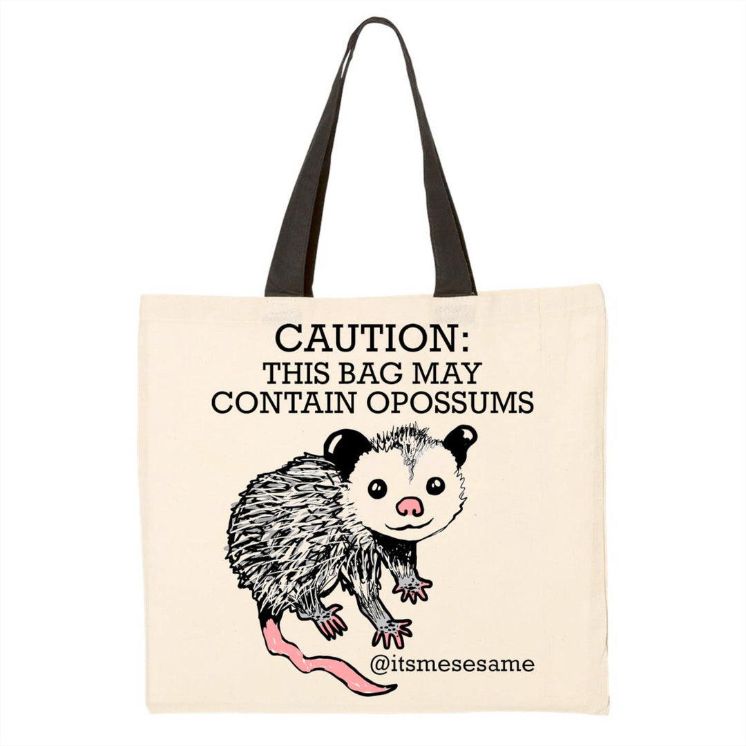 Sesame the Opossum Bags & Pouches Caution!  This tote may contain possums.