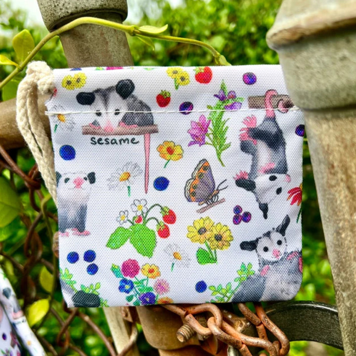 Sesame the Opossum Bags & Pouches Fruity and Floral Opossums Lightweight 5-Piece Backpack Set