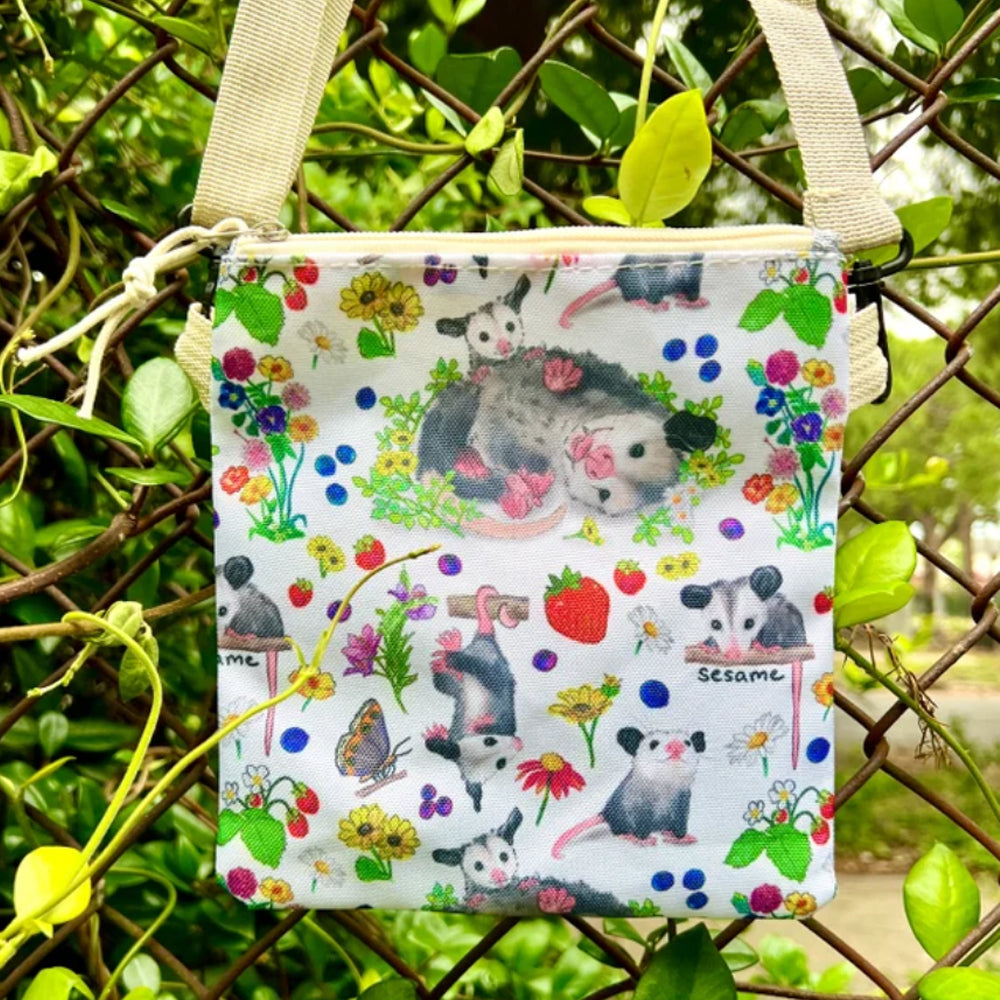 Sesame the Opossum Bags & Pouches Fruity and Floral Opossums Lightweight 5-Piece Backpack Set