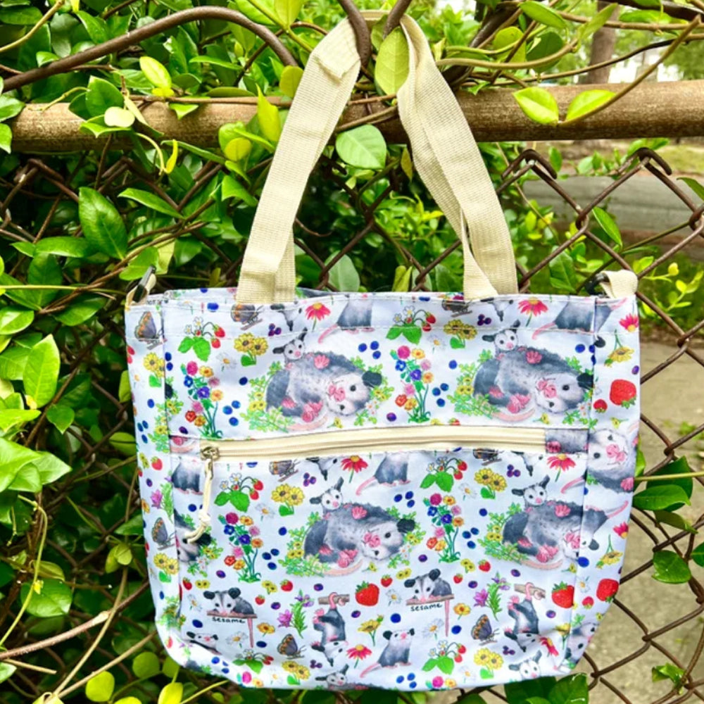Sesame the Opossum Bags & Pouches Fruity and Floral Opossums Lightweight 5-Piece Backpack Set