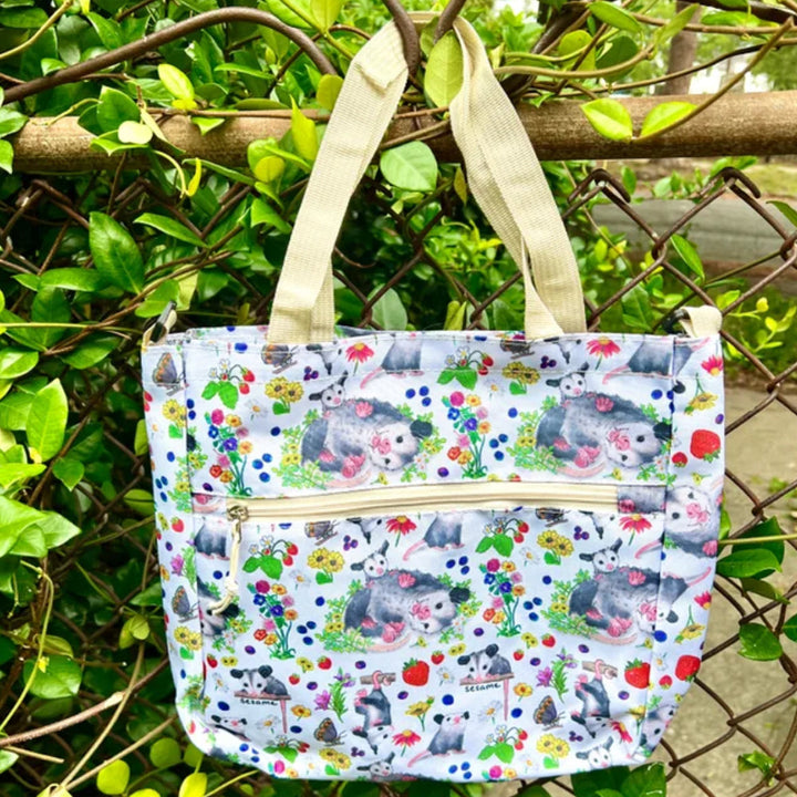 Sesame the Opossum Bags & Pouches Fruity and Floral Opossums Lightweight 5-Piece Backpack Set
