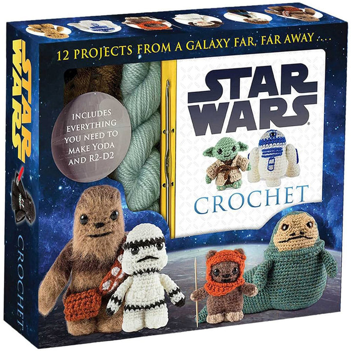 Simon & Schuster Books Star Wars Crochet - Yoda, R2-D2 +