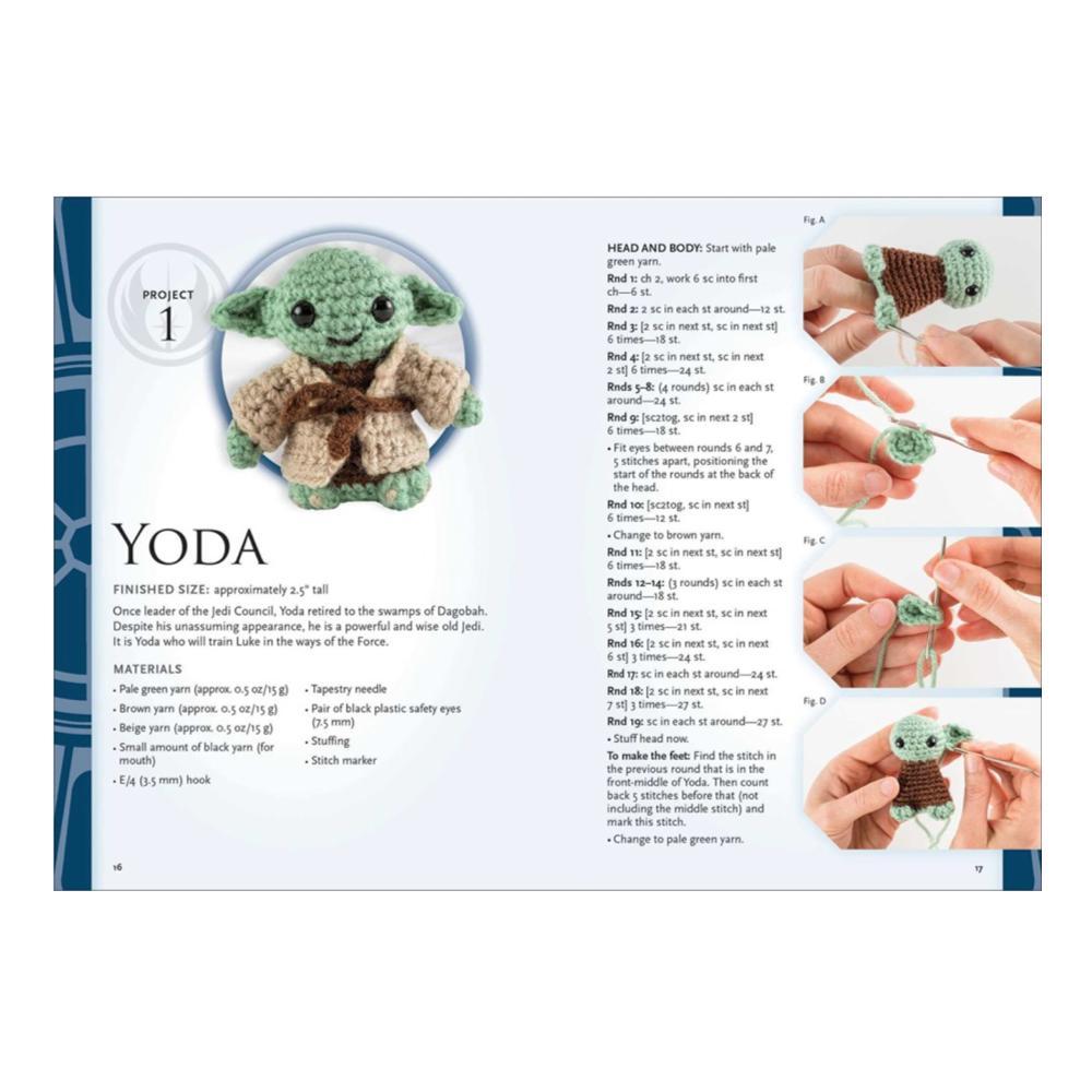 Simon & Schuster Books Star Wars Crochet - Yoda, R2-D2 +