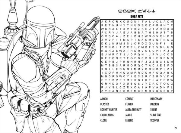 Simon & Schuster Books Star Wars: Word Search and Coloring Book