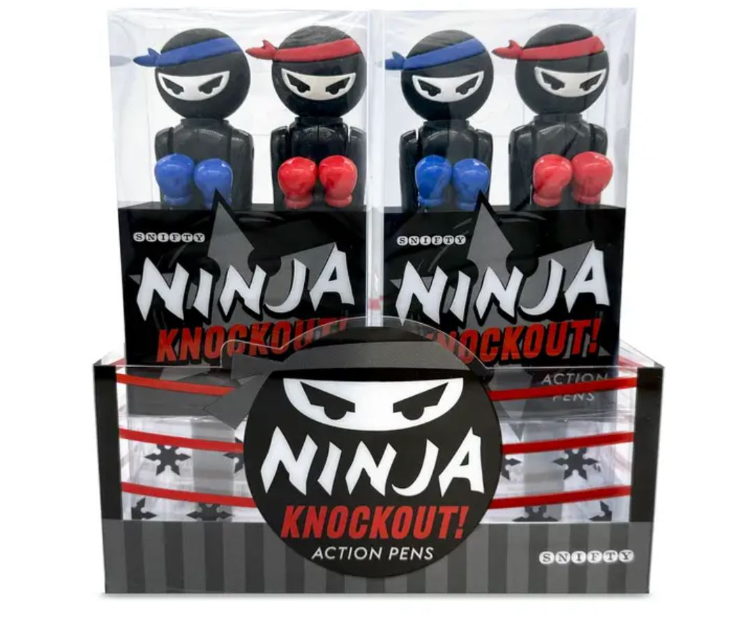 Gift Note Ninja Ninja Knockout Action Pens | Fun Writing Tools & Gag Gifts | Off the ...