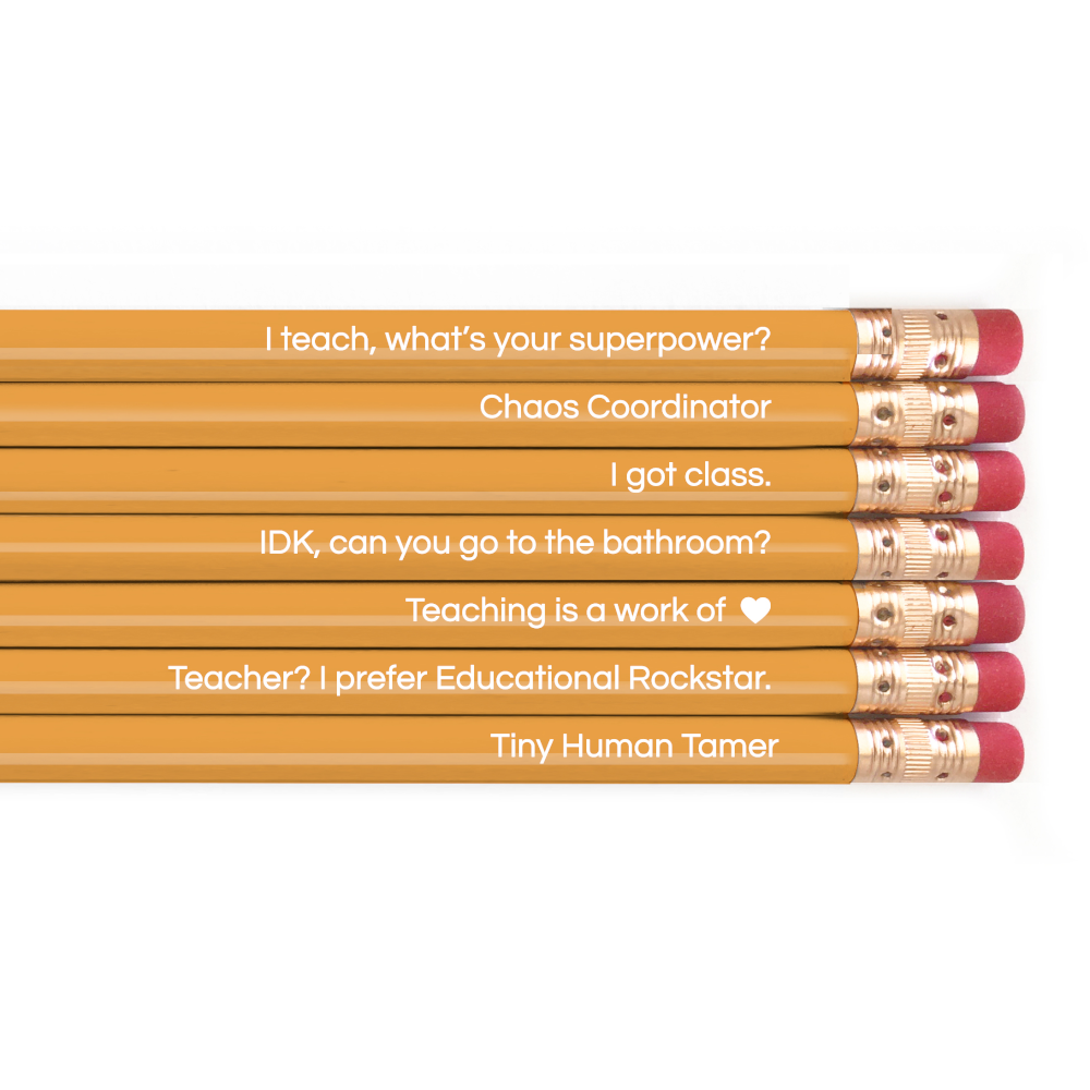 Snifty Office Goods Teaching Is a Work of Heart Pencil Set