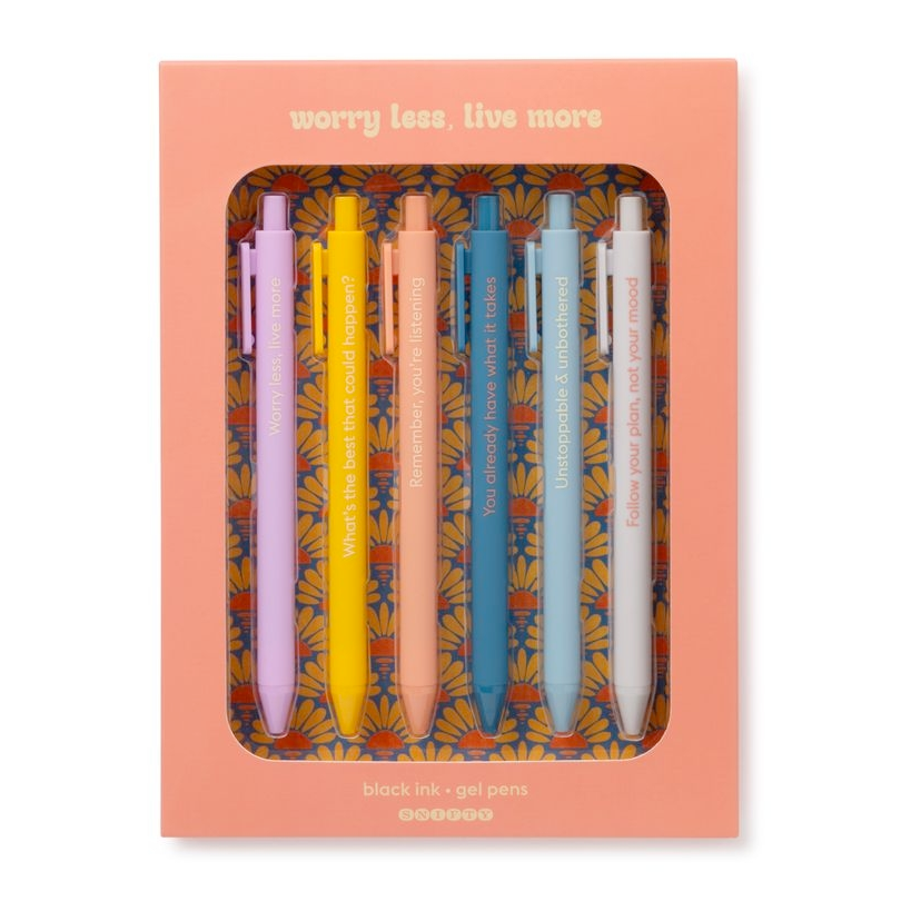 Snifty Office Goods Worry Less Live More Pen Set
