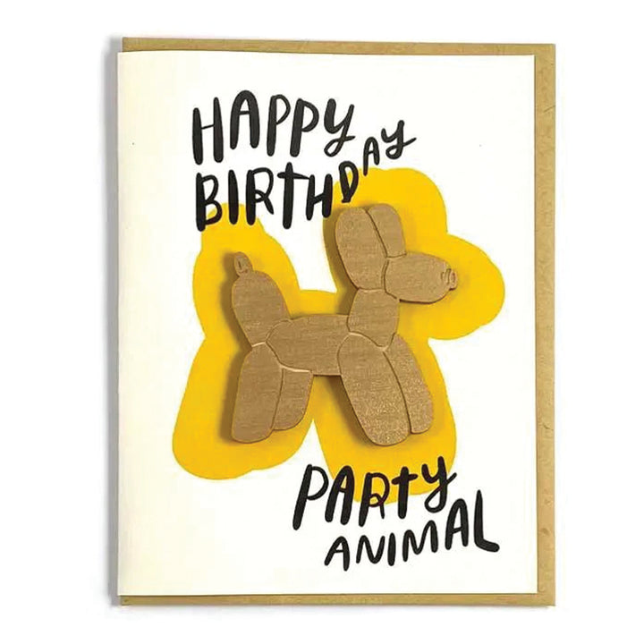 Snowmade Greeting Cards Happy Birthday Party Animal Card w/ Magnet