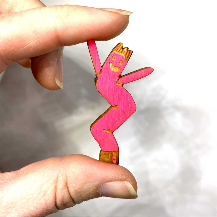 Snowmade Pins & Patches Wooden Air Dancer Pin