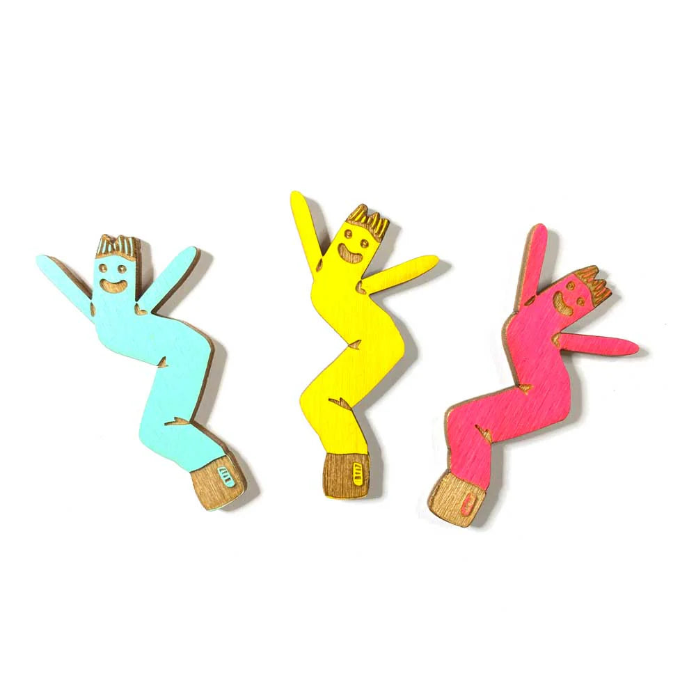 Snowmade Pins & Patches Wooden Air Dancer Pin
