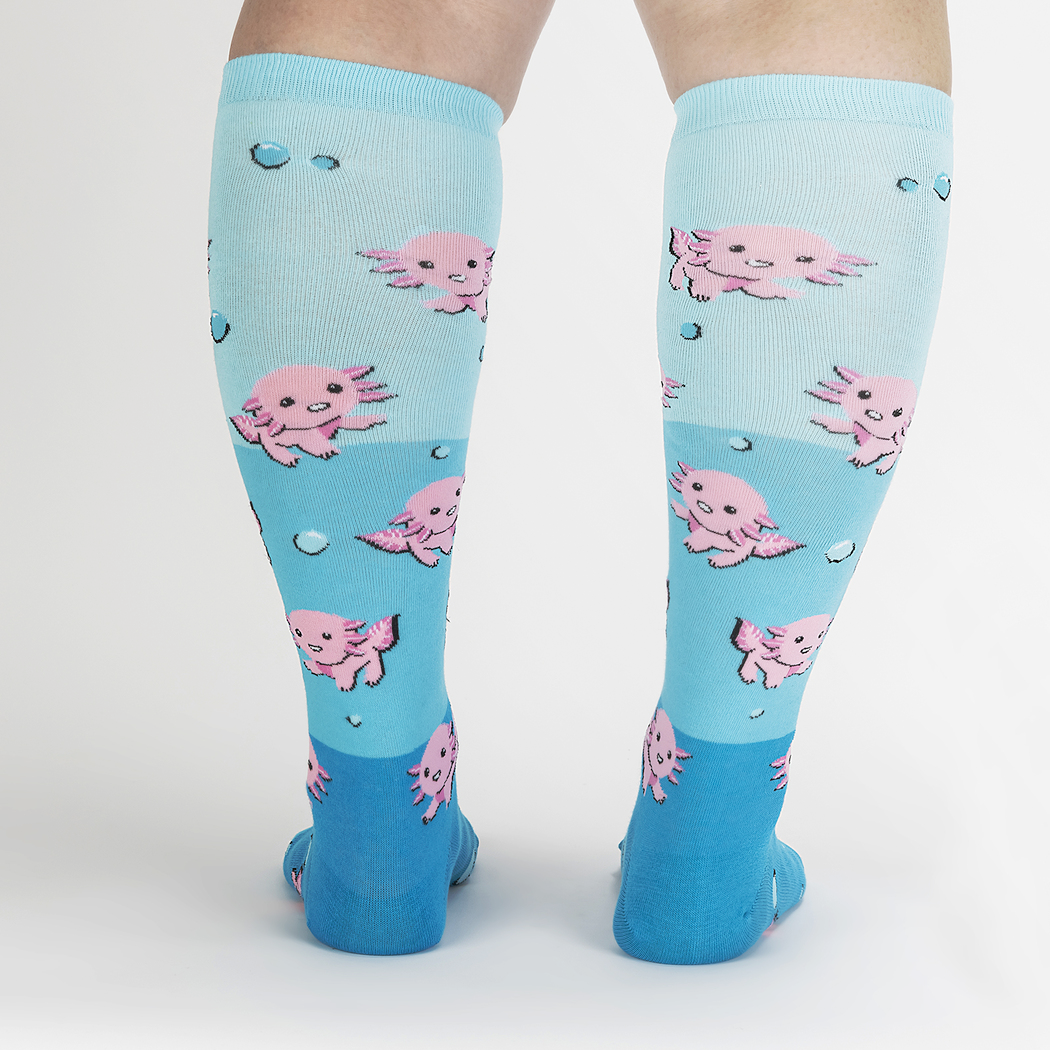 Sock IT TO Me Socks & Tees Dancing Axolotl Women's Knee High Socks