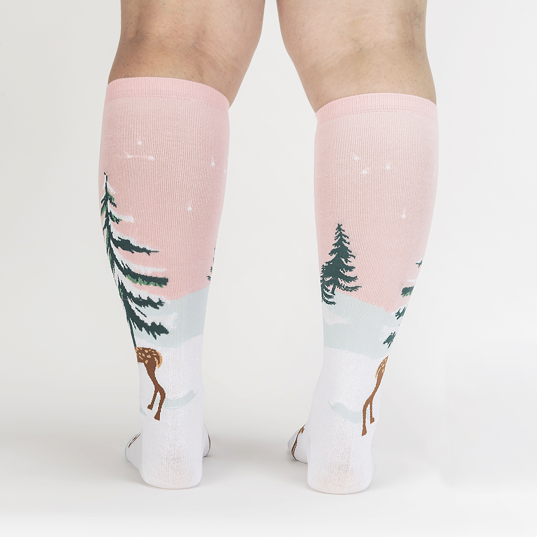 Sock IT TO Me Socks & Tees Doe-nt Forget Your Scarf Women's Knee High Socks