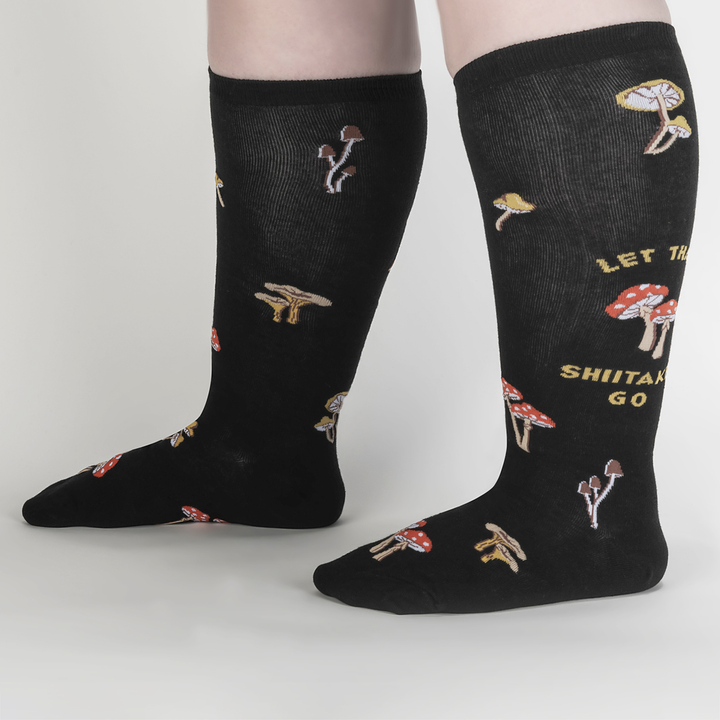 Sock IT TO Me Socks & Tees Let that Shitake Go Women's Knee High Socks