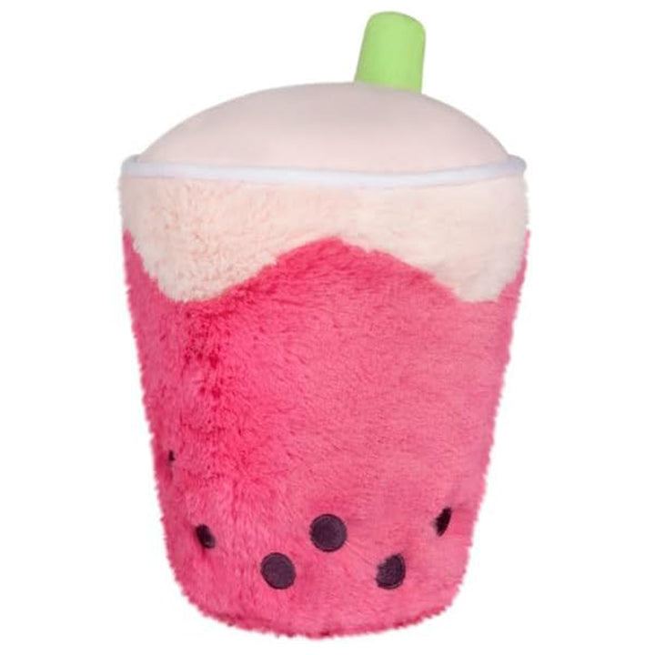 Squishable Toy Stuffed Plush Snugglemi Snackers Bubble Tea Strawberry
