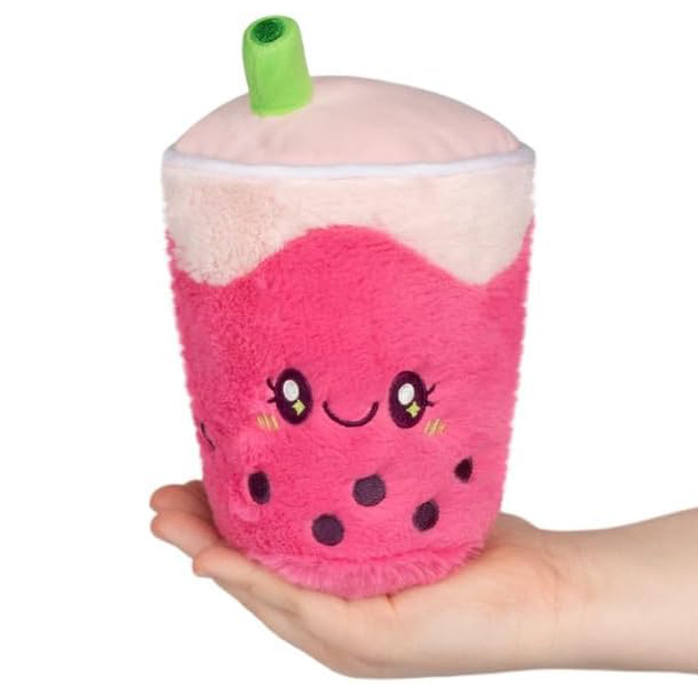 Squishable Toy Stuffed Plush Snugglemi Snackers Bubble Tea Strawberry