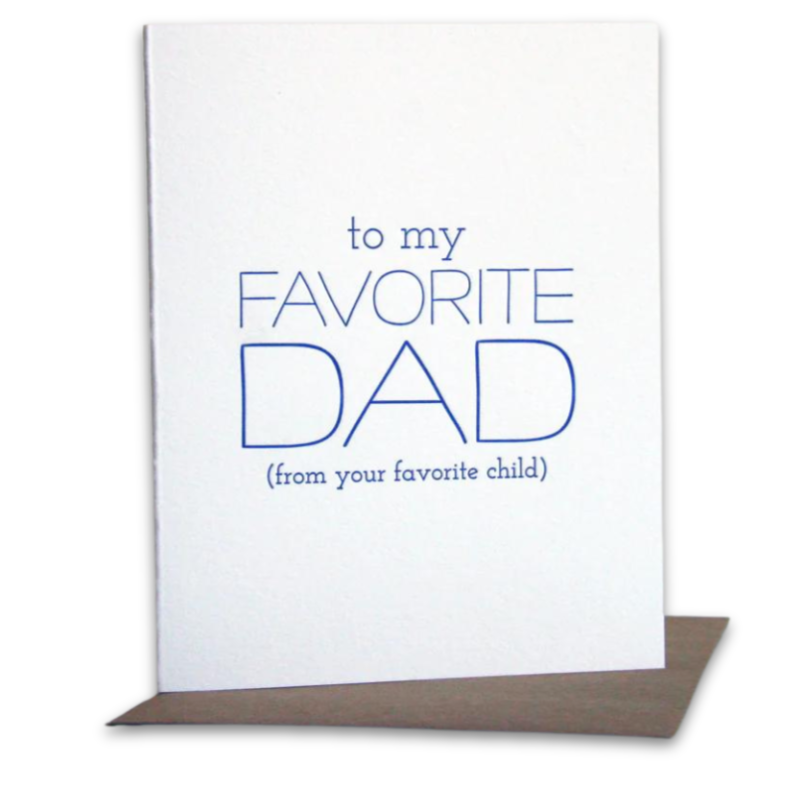 Steel Petal Press Greeting Cards Favorite Dad Card