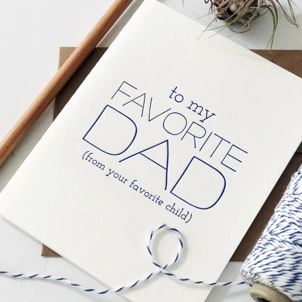 Steel Petal Press Greeting Cards Favorite Dad Card