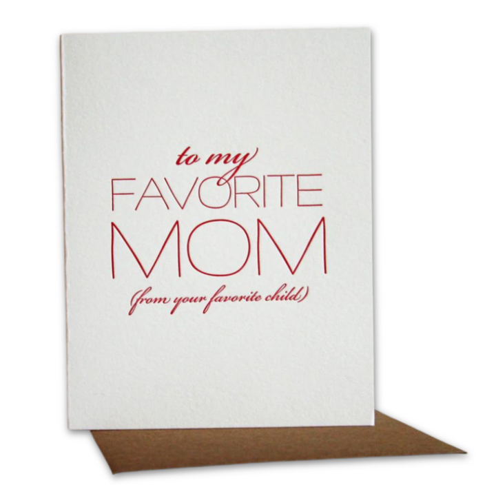 Steel Petal Press Greeting Cards Favorite Mom Card
