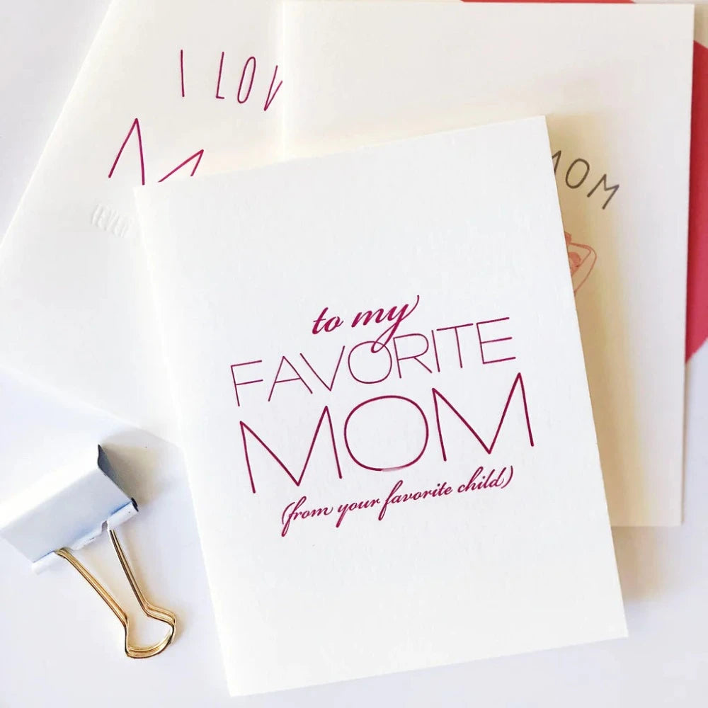 Steel Petal Press Greeting Cards Favorite Mom Card