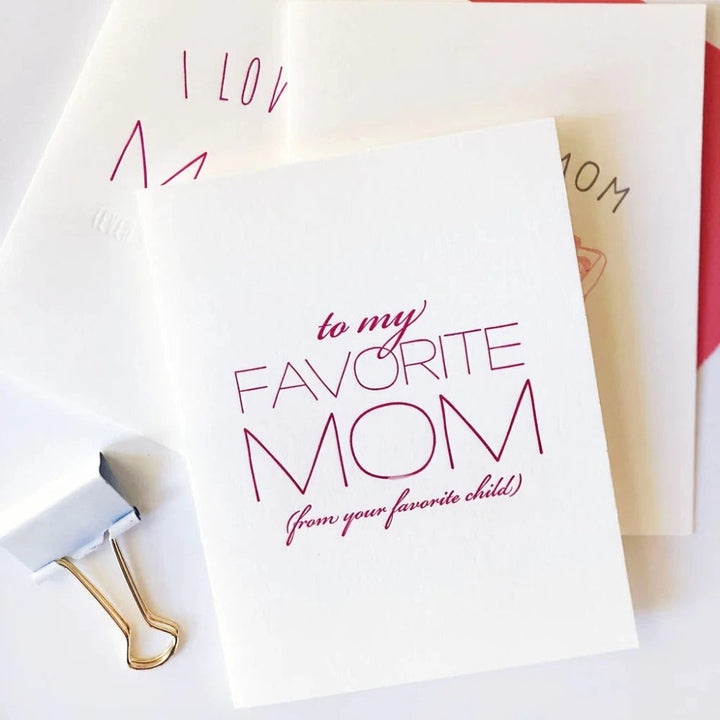 Steel Petal Press Greeting Cards Favorite Mom Card
