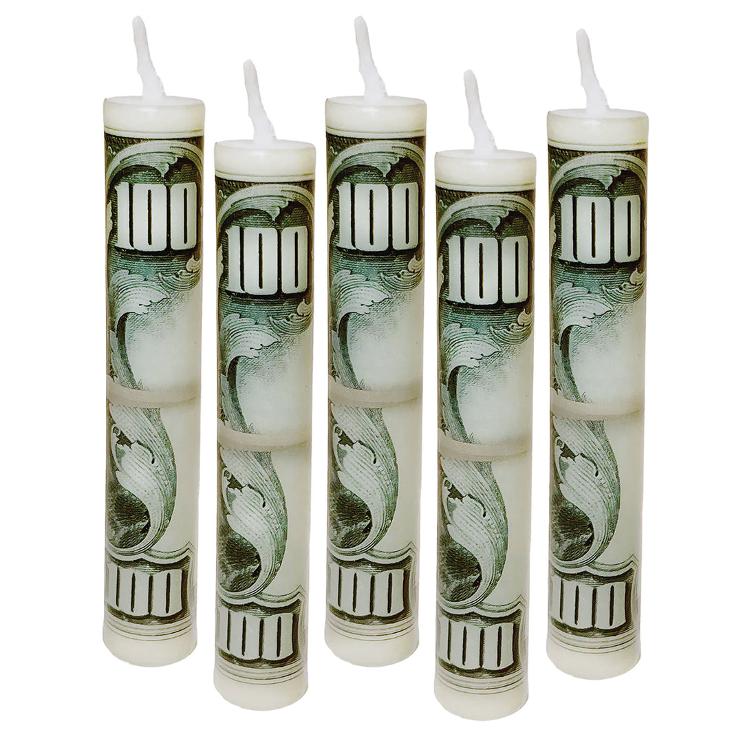 Streamline Funny Novelties Money To Burn Candles - 5 pcs