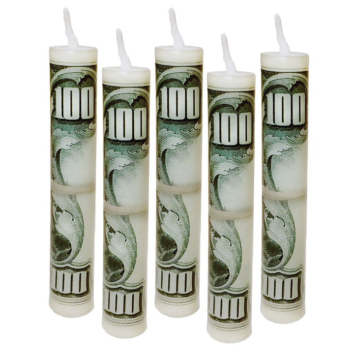 Streamline Funny Novelties Money To Burn Candles - 5 pcs
