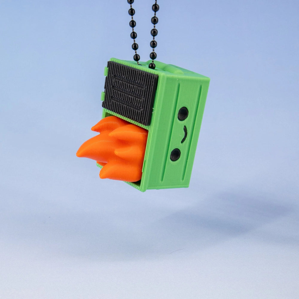 Super Fantastic Toy Novelties Dumpster Fire Clicker Keychain