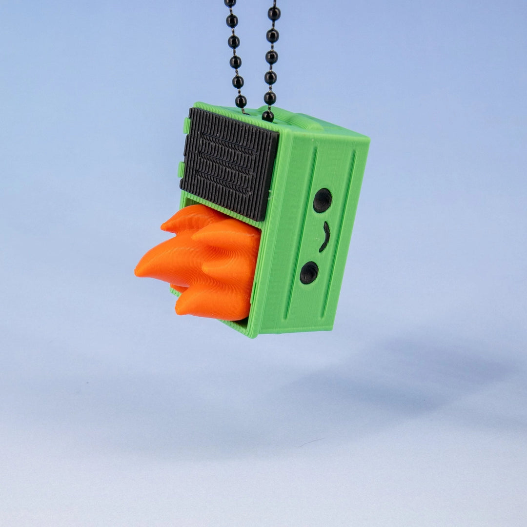 Super Fantastic Toy Novelties Dumpster Fire Clicker Keychain
