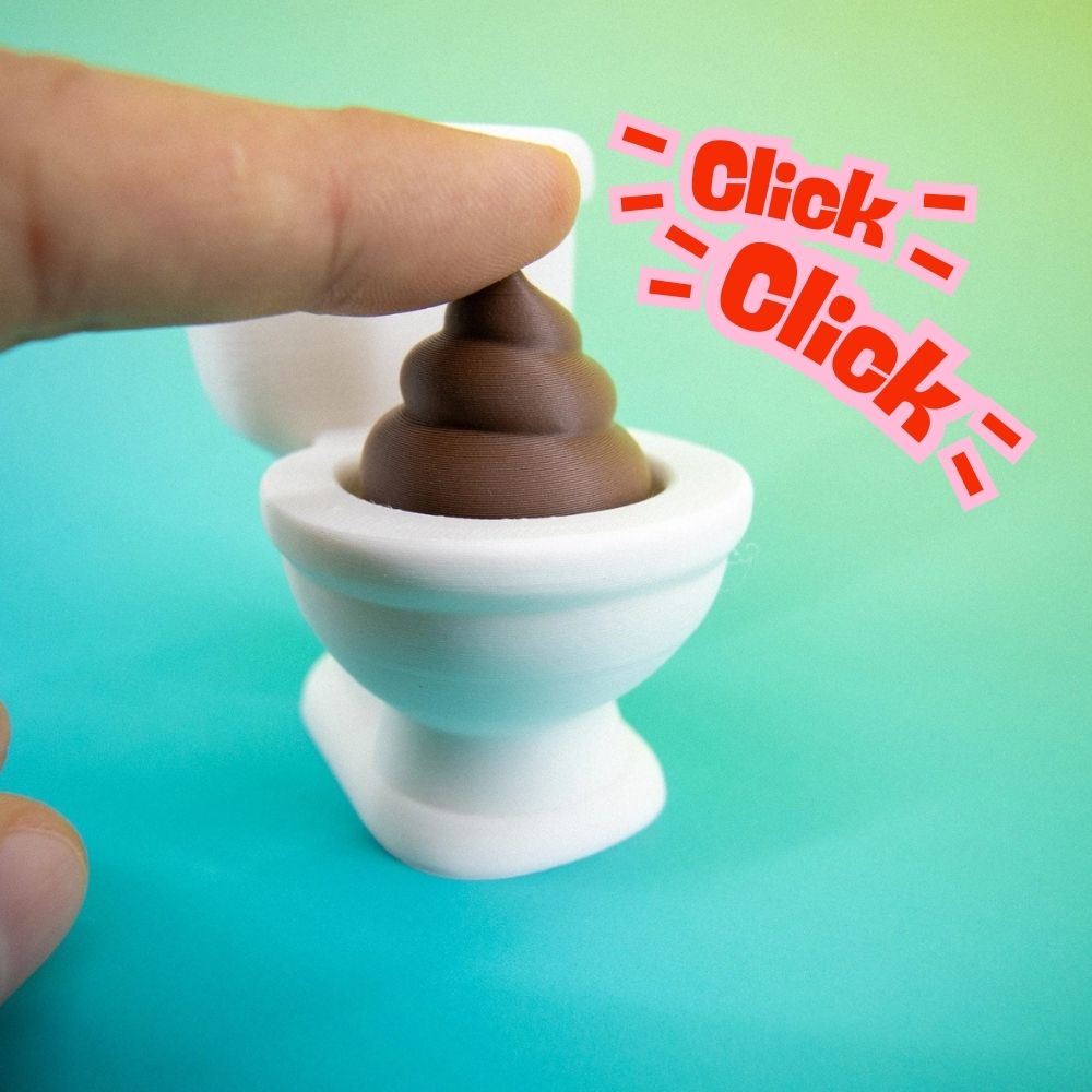 Super Fantastic Toy Novelties Toilet Clicker