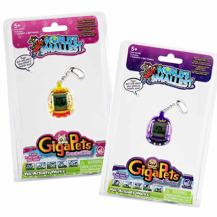 Super Impulse Toy Novelties World's Smallest Gigapet (Kitty and Puppy)