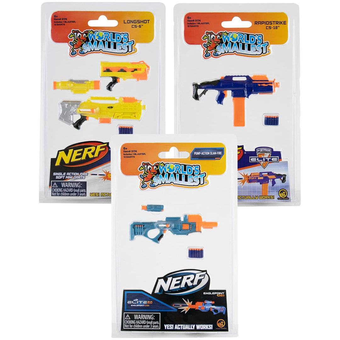 Super Impulse Toy Novelties World's Smallest Nerf Gun - 1 random style