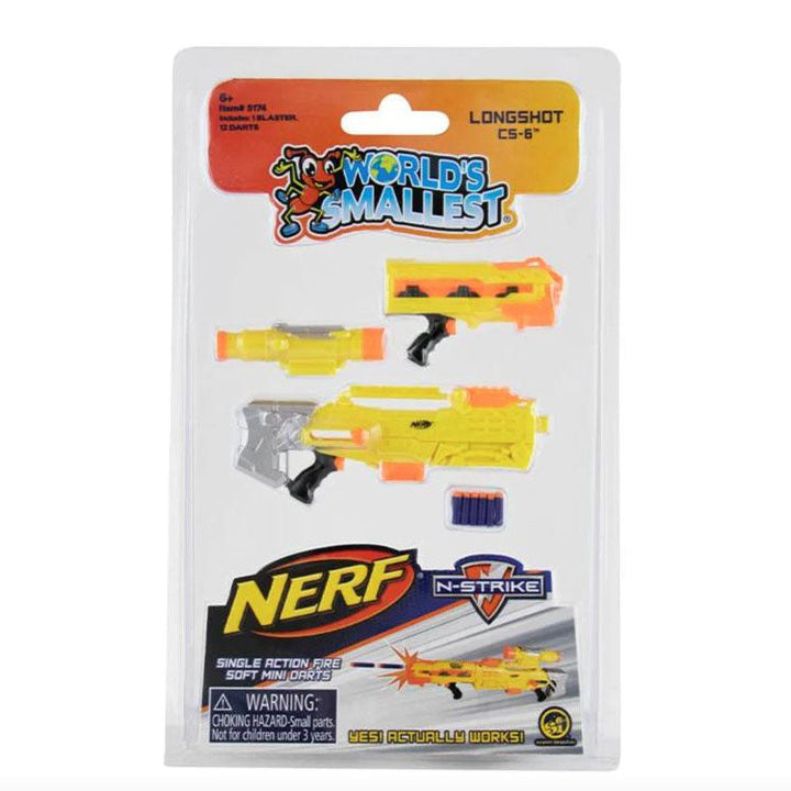 Super Impulse Toy Novelties World's Smallest Nerf Gun - 1 random style