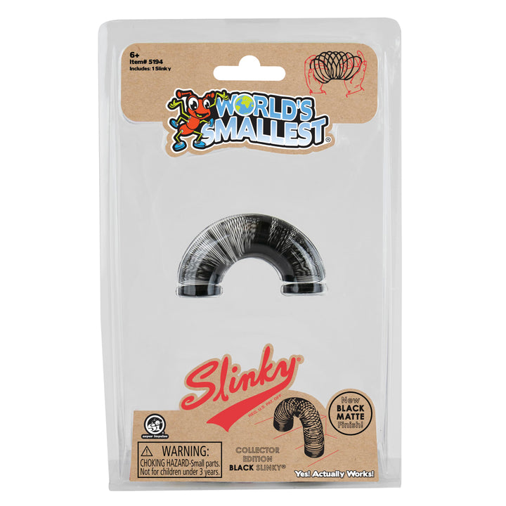 Super Impulse Toy Novelties World's Smallest Slinky- Collector Edition Black