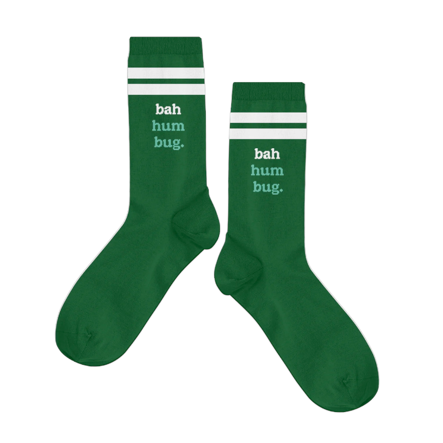 Talking Out of Turn Socks & Tees Bah Hum Bug Festive Socks