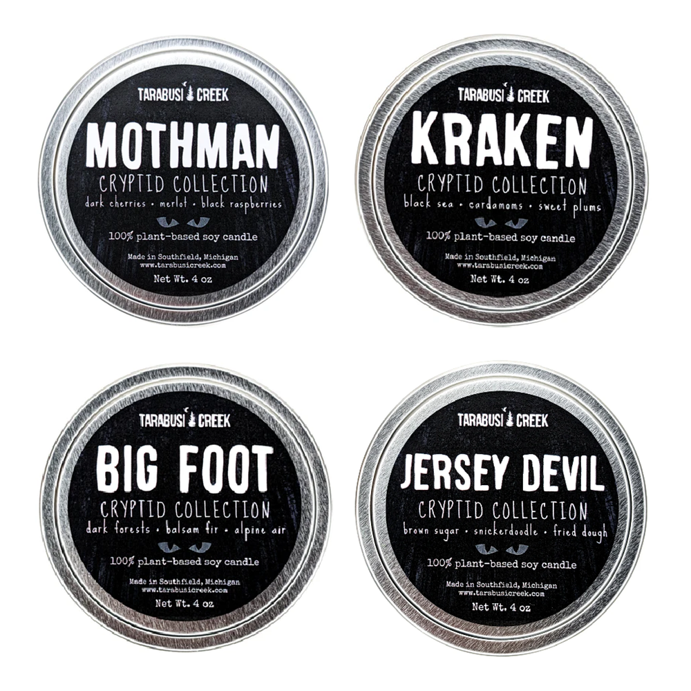 Tarabusi Creek Home Decor Cryptid Collection 4oz Soy Candle