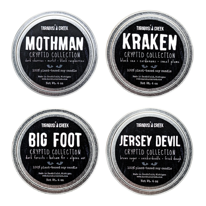 Tarabusi Creek Home Decor Cryptid Collection 4oz Soy Candle