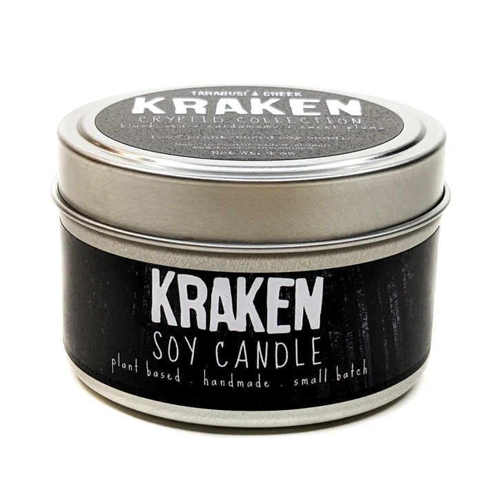 Tarabusi Creek Home Decor Kraken Cryptid Collection 4oz Soy Candle