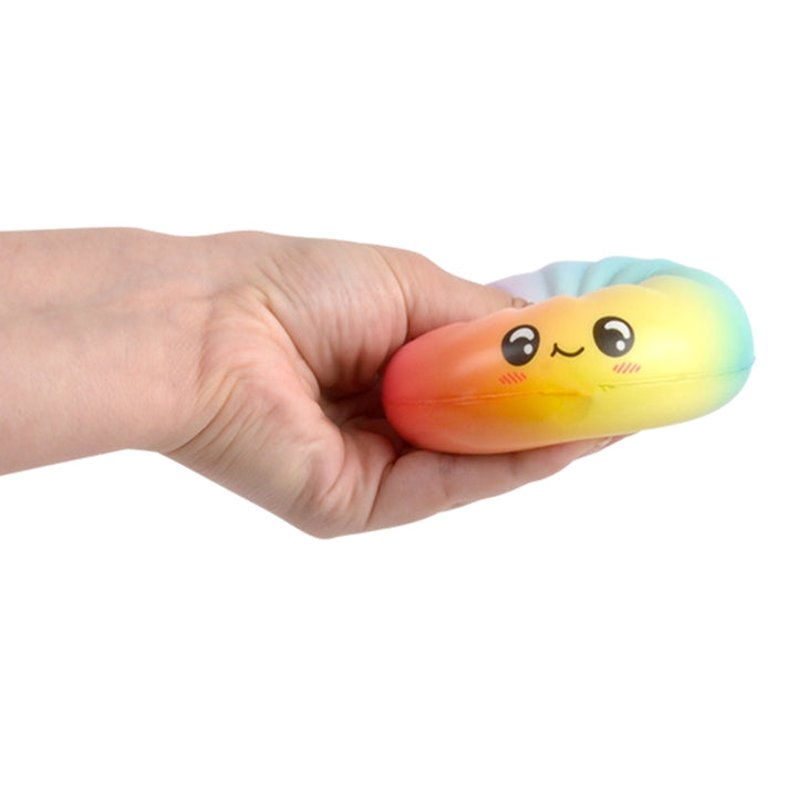 The Toy Network Toy Novelties 3.5" Dumpling  Slow Rise Foam Squish Surprise (Rainbow Colors)