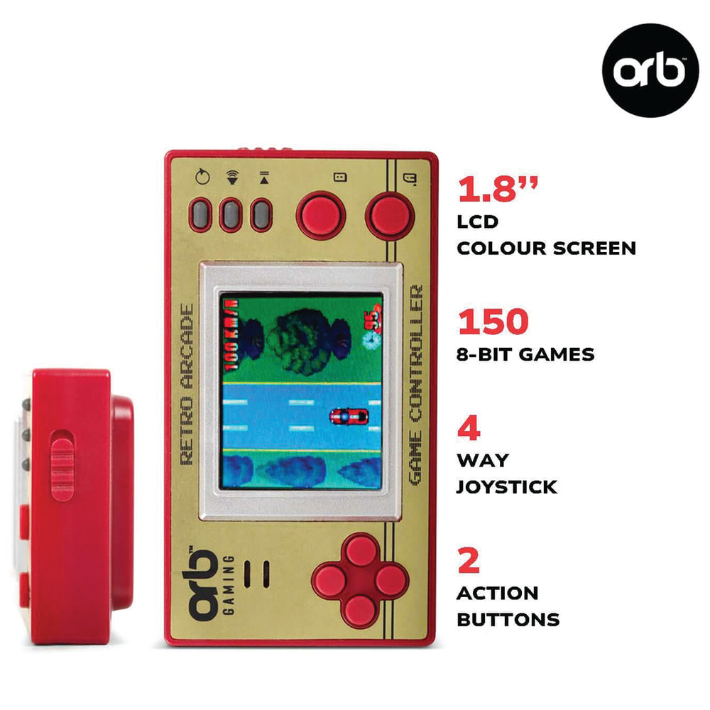 thumbsUp! Gadgets Orb Retro Mini Handheld Games Console - 150 x 8 bit games