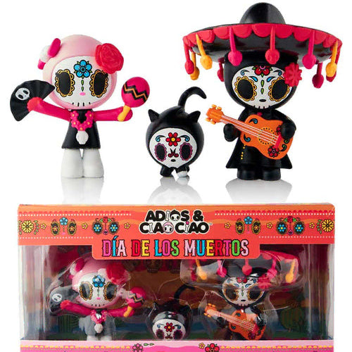 Tokidoki Toy Action Figures Tokidoki Adios & Ciao Ciao Dia de los Muertos 3-Pack