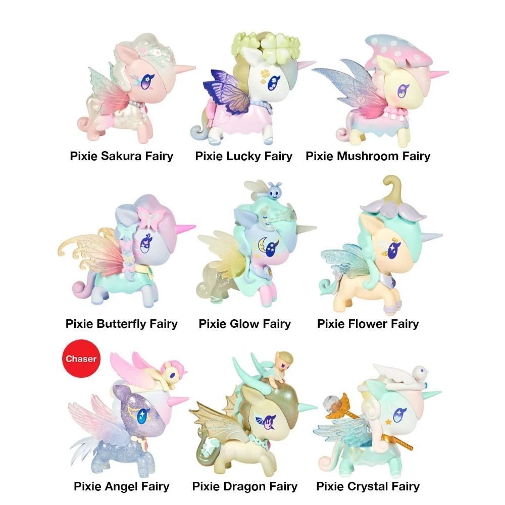 Tokidoki Toy Action Figures Tokidoki Pixie Dust Fairy  Unicorno Blind Box