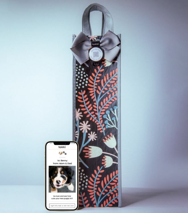 tokki Gift & Flat Wrap Bottle Inspire Tokki Eco Gifting bag + QR Code