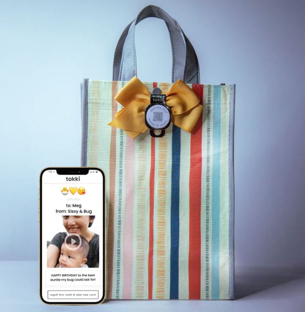 tokki Gift & Flat Wrap Medium Empower Tokki Eco Gifting bag + QR Code