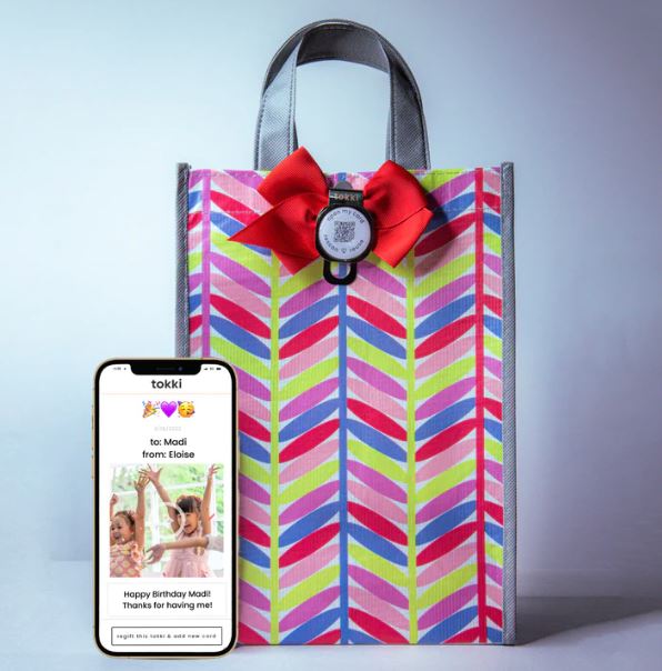 tokki Gift & Flat Wrap Medium Laugh Tokki Eco Gifting bag + QR Code