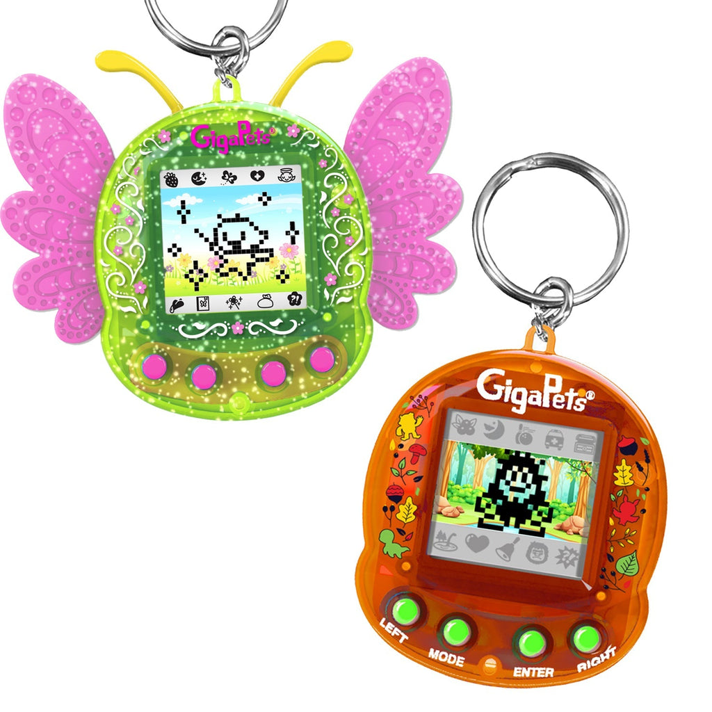 Pixie & Cryptids GigaPet | Funny Retro Digital Pet Keychain | Off