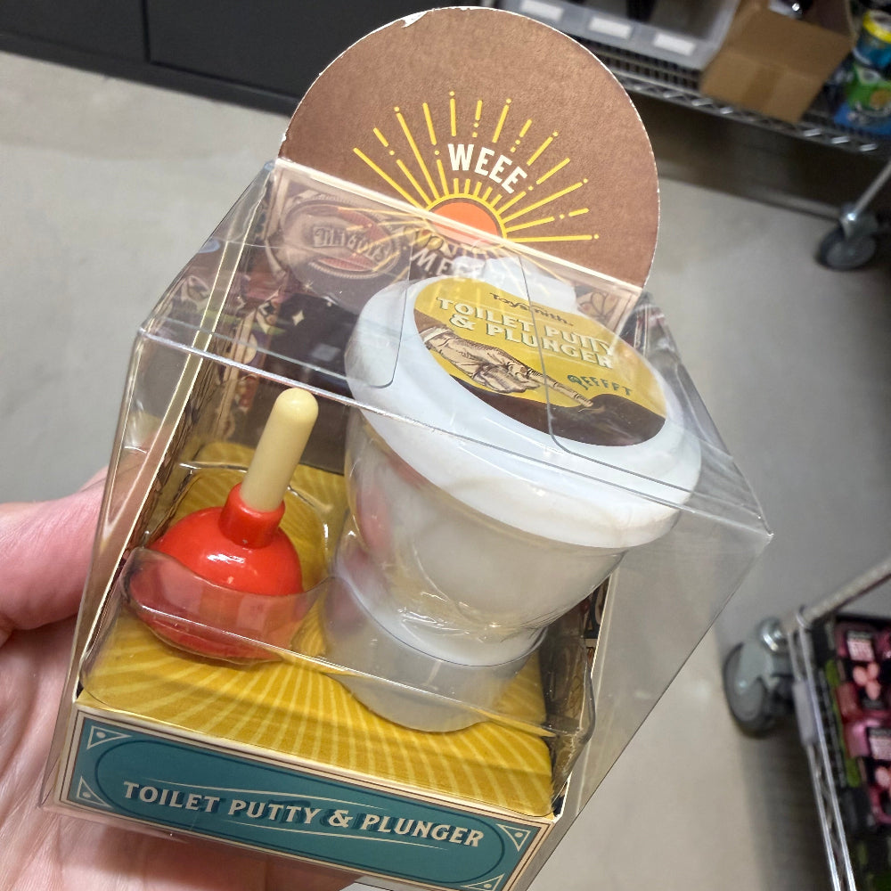 Toysmith Toy Novelties Tiny Toilet Putty + Plunger