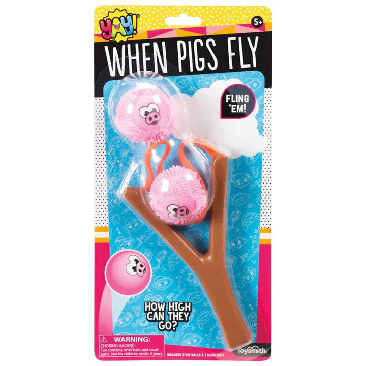 Toysmith Toy Novelties When Pigs Fly Slinger