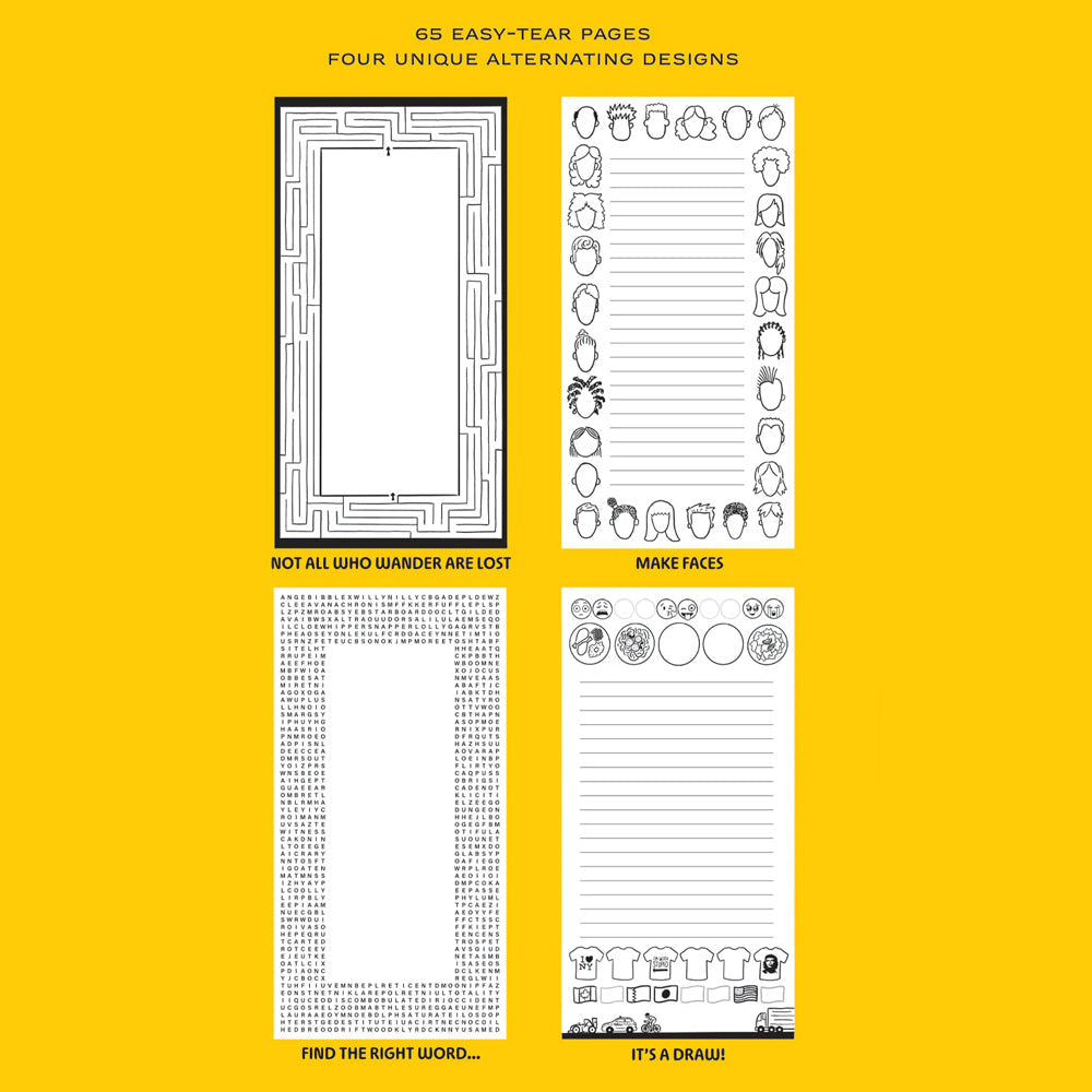 Unemployed Philosophers Guild Journals & Notebooks Fun & Games Notepad