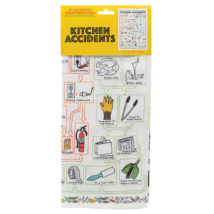 Unemployed Philosophers Guild Kitchen & Table Kitchen Accidents Towel