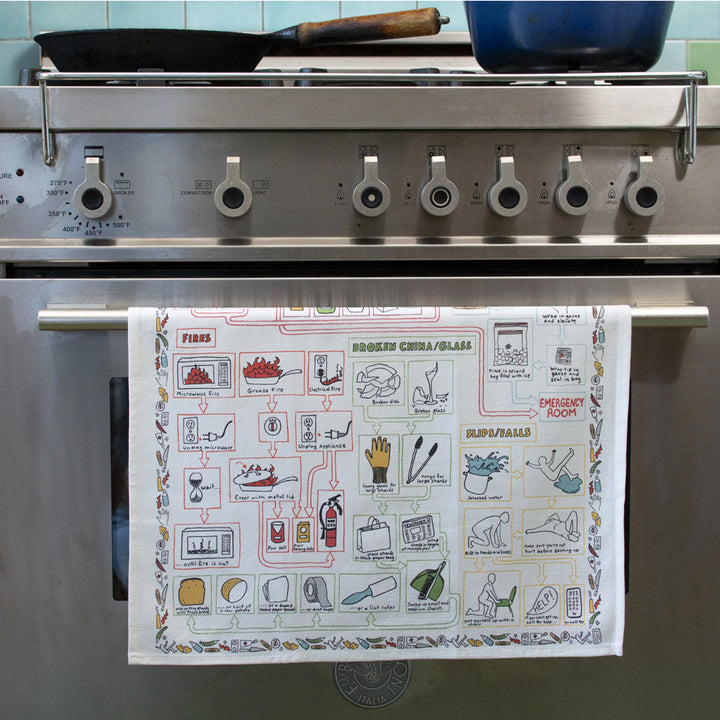 Unemployed Philosophers Guild Kitchen & Table Kitchen Accidents Towel